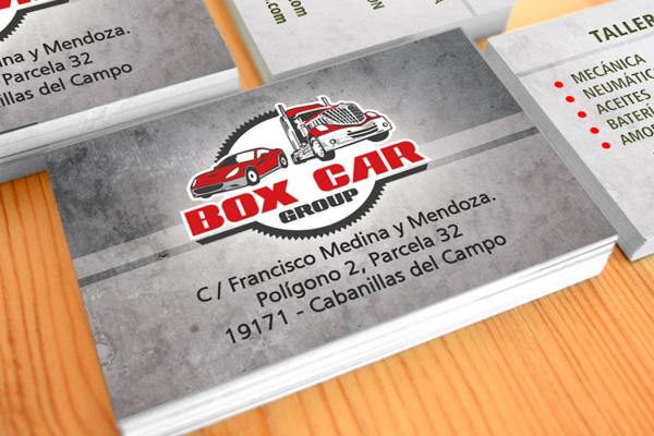 Logotipo y Tarjetas de visita BOX CAR 